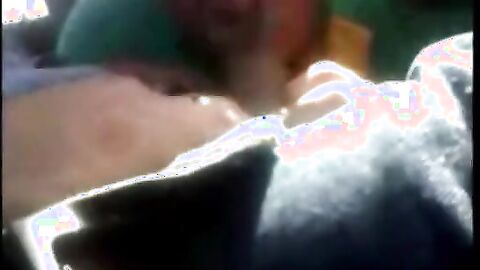 Stranger Sucks Dad's Cock in Car - Amateur Outdoor Blowjob