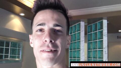 SayUncleNetwork.com - Tattooed jock's big cock jerk off session for cash