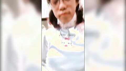 Asian Sissy's Small Cock Caged