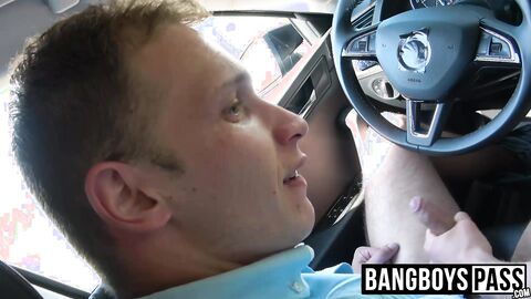 Tim gives me a handjob before he solo masturbates by the pool