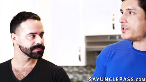 Rocky Vallarta and Edward Terrant give their stepsons a hot break