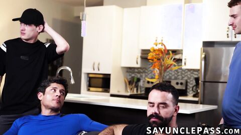 Rocky Vallarta and Edward Terrant give their stepsons a hot break