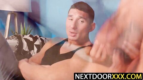 NextDoorXXX.com - Justin Mathews fucks David Skylar as Jim Fit watches