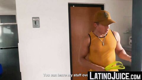 Attractive Enrique Mudu relishes Diego Lunas hot and creamy release