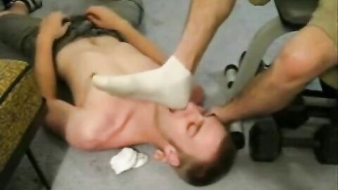 Big Cock Worships Amateur's Socked Feet