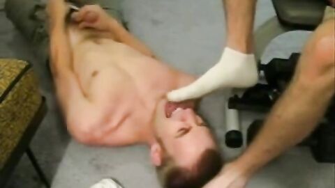 Big Cock Worships Amateur's Socked Feet