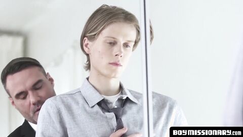 BoyMissionary.com - Elder Mormon's raw foursome spitroast with students