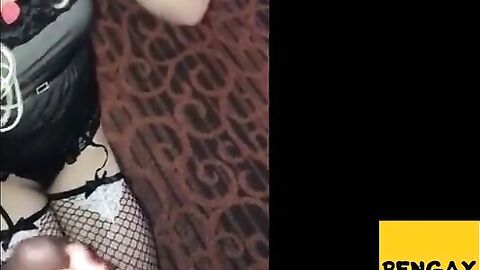 Sissy's First BBC Blowjob Experience