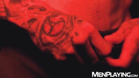 Hunk Rocky Vallarta devours Tony D'Angelos cock through a gloryhole