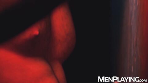 Hunk Rocky Vallarta devours Tony D'Angelos cock through a gloryhole