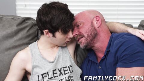 Hunk Killian Knox teaches stepson Dakota Lovell how to flip fuck