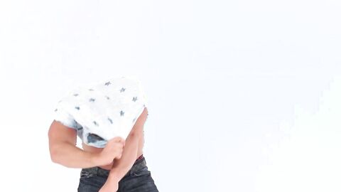 Photoshoot of masked Peter Stallion turned into a solo jerking sesh