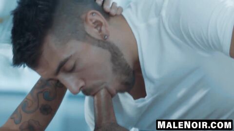 MaleNoir.com - Masseuse Dante's back rub leads to intense anal session