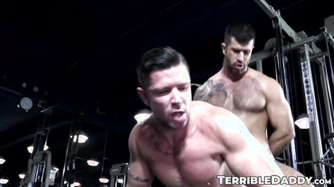 Hot daddy Trenton Ducati bottoms for muscled Adam Killian