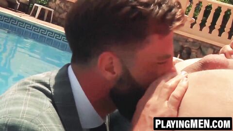 PlayingMen.com - Hector de Silva and Jay Roberts in erotic kissing and dick riding