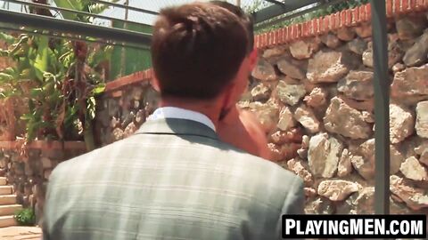 PlayingMen.com - Hector de Silva and Jay Roberts in erotic kissing and dick riding