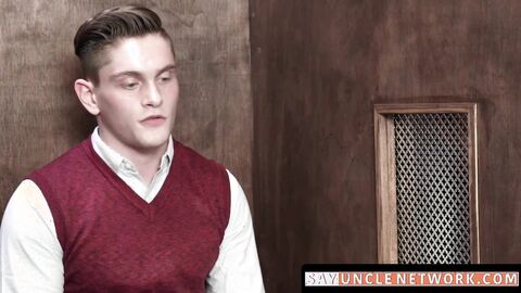 SayUncleNetwork.com - Skinny twink's forbidden fuck after sucking big cock deep