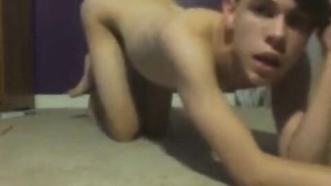 Twink Begs for Sex Toy, Filling His Hungry Hole on Webcam