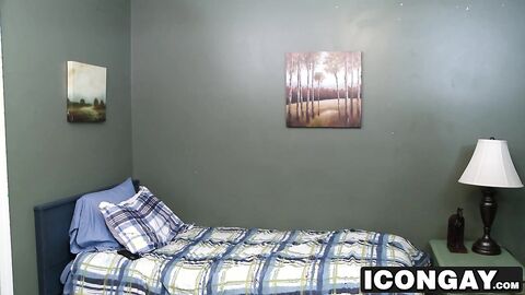 Hot Latino twink Armond Rizzo rides his lover Troy Accola