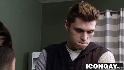 Hot Latino twink Armond Rizzo rides his lover Troy Accola