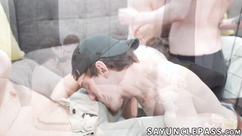 Edward Terrant and Ryan Jacobs embracing the tension of their stepdads