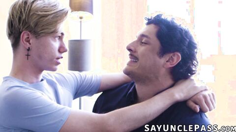 Rocky Vallarta helps Markus Kage release juices with their stepdads