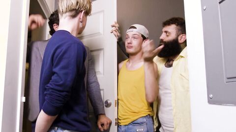 Rocky Vallarta helps Markus Kage release juices with their stepdads