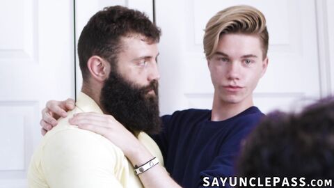 Rocky Vallarta helps Markus Kage release juices with their stepdads