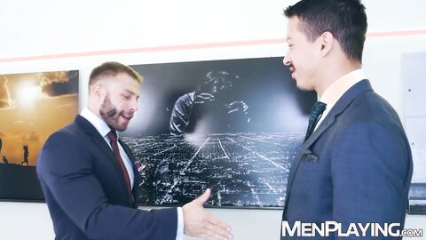 Latino Diego Reyes and Jonathan Miranda mutually breed raw and deep