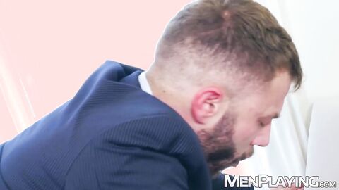 Latino Diego Reyes and Jonathan Miranda mutually breed raw and deep