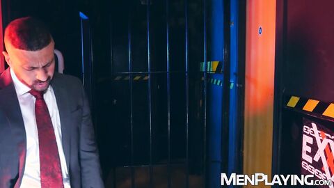 Classy businessmen Dani Robles and Marco Napol mutually raw breed