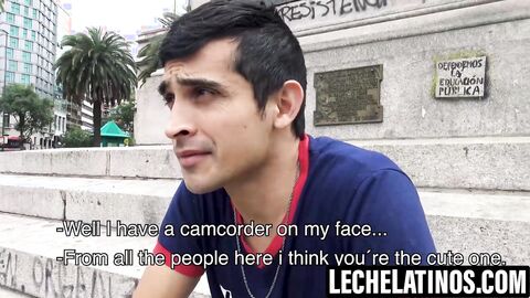 LecheLatinos.com - Curious Wally swallows my cock and cum for cash