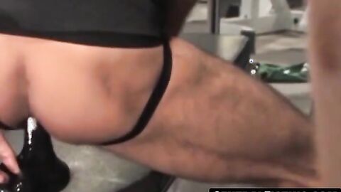 CentralFisting.com - Obryan and Aguilar's dildo fuck before threesome