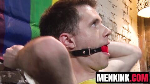Horny Maxx Monroe continues edging himself before blowing his load