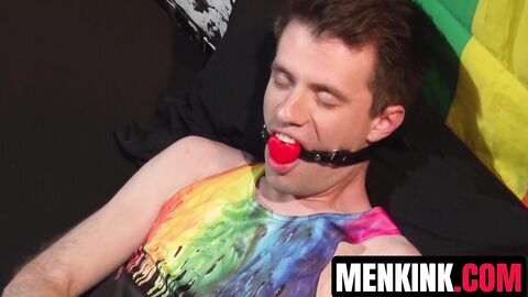 Horny Maxx Monroe continues edging himself before blowing his load