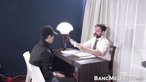 Big dicked Latino DILF Joris penetrates twnk Ivan with his hard tool