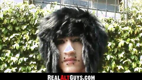 RealAltGuys.com - Alternate stud strokes his massive fat cock intensely and loves it