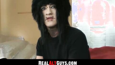 RealAltGuys.com - Alternate stud strokes his massive fat cock intensely and loves it