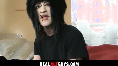 RealAltGuys.com - Alternate stud strokes his massive fat cock intensely and loves it