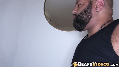 Black Brooklyn Bear and Sam Black PLEASURE each others hard boner