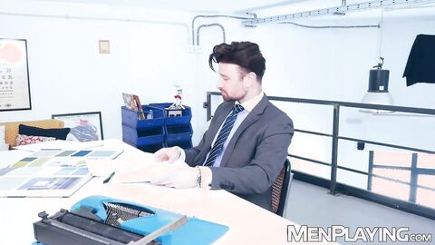 Boss Drew Dixon bends Pol Prince over for intense punishment