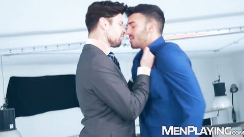 Boss Drew Dixon bends Pol Prince over for intense punishment