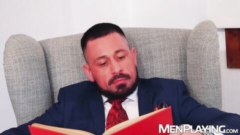 Bossy Cristian Sam drills deep into his Latino butler Javi Gray