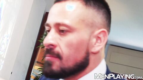 Bossy Cristian Sam drills deep into his Latino butler Javi Gray