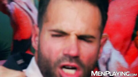 Dani Robles groans in pleasure while mega hung Franky Fox breeds him