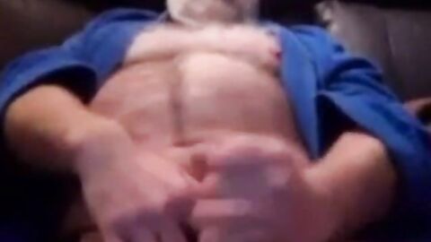 Grandpa's Solo Fun: Bear Daddy's Intimate Moment