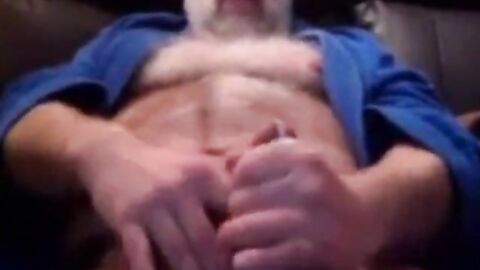 Grandpa's Solo Fun: Bear Daddy's Intimate Moment