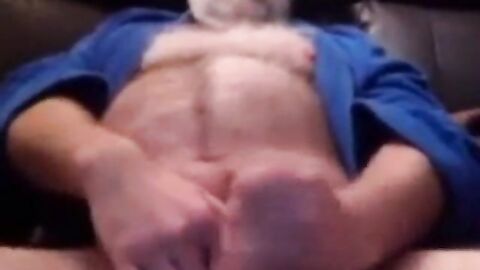 Grandpa's Solo Fun: Bear Daddy's Intimate Moment