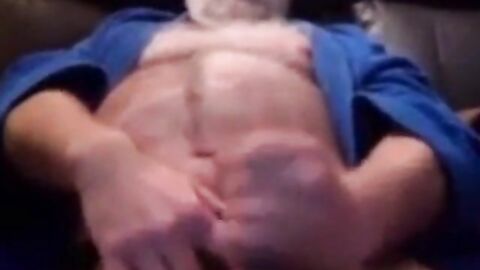 Grandpa's Solo Fun: Bear Daddy's Intimate Moment