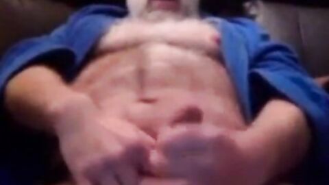 Grandpa's Solo Fun: Bear Daddy's Intimate Moment